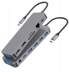 Spreest Adapter Usb C Hub Macbook Air Pro M1 M2 M3 2x Hdmi Usb Sd Vga RJ45 1 3az1ben Pd (SC-USH85)