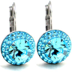 APHRODITÉ kapcsos fülbevaló (light turquoise 12-mm-es) (2025110201)