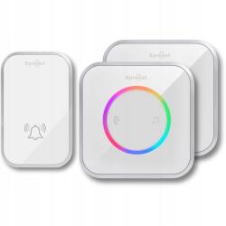 Spreest Vezeték Nélküli Kapucsengő Elemes Kapuhoz Vízálló 2 Db (Dzwonek bezprzewodowy M488488-WS 1T2R Biały)