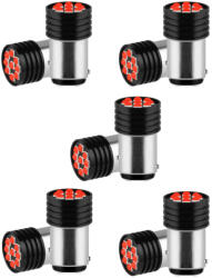  5 X Villog SMD-1157-9SMD 21/5W - piros -STROBE- 12V (AL-22315)