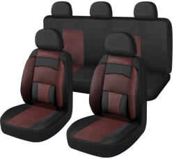 Skoda RAPID-I-II 11 részes univerzális üléshuzat szett -2HELYEN osztható- Légzsákos - fekete-piros 203-3BR (AL-01068RAPID-I-II)
