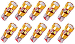 SMD-27SMD - 10db-os T10 helyzetjelző - 12V CANBUS (AL-19216)