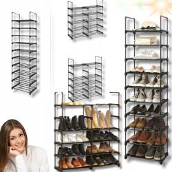  Könyvespolc Szekrény Cipőspolc Rendszerező Fém Összecsukható Állvány Strapabíró! (Regał Stojak Metalowy Na Buty nowoczesny)