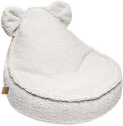 MeowBaby® Fotoliu puf pentru copii meowbaby bearly, oeko-tex, crem, 58x50x67cm