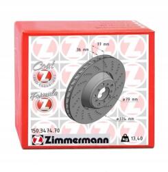 Zimmermann Szellőző Féktárcsa Jobb Első Alpina B6 Bmw 5 6-HEZ