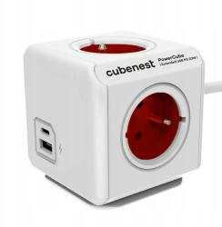 Cubenest PowerCube Extended Usb A+c Pd 20 W hosszabbító kábel, 1, 5 m, piros (PC420RD)