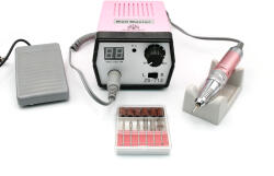 Global Fashion Pila electrica, Freza unghii, ZS-713, Global Fashion 65W, 35000 rpm, Roz