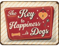 Nostalgic Art Germany Placă metalică 15 x 20 - Key To Happiness - Cheia Fericirii (1559)