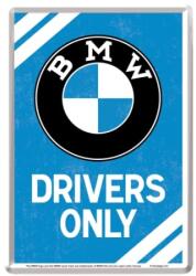 Nostalgic Art Germany Carte Poștală metalică - BMW Parking Only - Parcare Doar pentru BMW (1261)