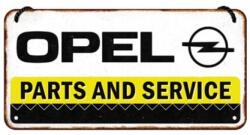 Nostalgic Art Germany Placă metalică cu Șnur 10 x 20 - Opel - Service și Piese (2154)