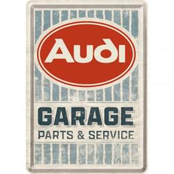 Nostalgic Art Germany Carte Poștală metalică - Audi - Garage - Garaj (2531)