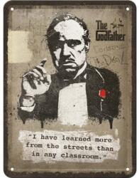 Nostalgic Art Germany Placă metalică 15 x 20 - The Godfather - Learn From The Streets - Nasul - Invatat de pe Strada (2322)