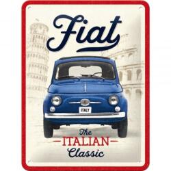 Nostalgic Art Germany Placă Decor metalică 15 x 20 - Fiat 500 - The Italian Classic - Clasicul Italienesc (2443)