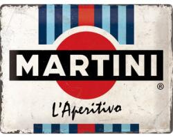 Nostalgic Art Germany Placă metalică 30 x 40 - Martini - L'Aperitivo Racing Stripes - Dungi de Cursa (1922)