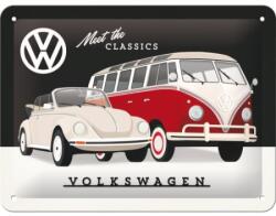 Nostalgic Art Germany Placă metalică 15 x 20cm - Volkswagen - Meet The Classics - Faceti Cunostinta cu Clasicii (2002)