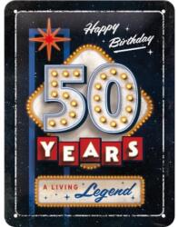 Nostalgic Art Germany Placă metalică 15 x 2 - 0 - 50 Years Birthday - la Multi Ani de 50 de Ani! (2372)