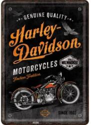Nostalgic Art Germany Carte Poștală metalică - "Harley-Davidson - Timeless Tradition (2061)