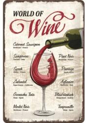 Nostalgic Art Germany Placă metalică 20 x 30 - World Of Wine - Lumea Vinului (317)