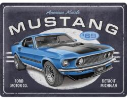 Nostalgic Art Germany Placă metalică 30 x 40 - Ford Mustang - 1969 Mach 1 Albastru (2316)