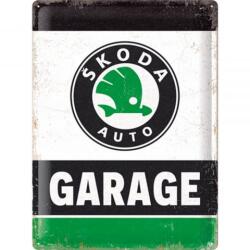 Nostalgic Art Germany Placă Decor 30 x 40 - Skoda Garaj - pe Verde (2488)