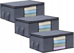 CE Ruhatároló tasak cipzáras fogantyúval 60x50x35 cm 3db (B07YYVPN2C)