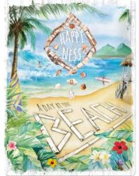 Nostalgic Art Germany Placă metalică 30 x 40 - Happiness Is A Day At The Beach - Bucuria Mersului la Plaja (1968)