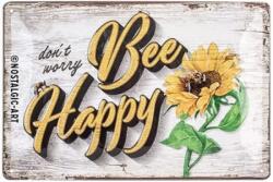 Nostalgic Art Germany Placă Decor metalică 20 x 30 - Bee Happy - Fi Fericit (2250)