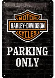 Nostalgic Art Germany Placă metalică 20 x 30 - Harley-Davidson Parking Only - Parcare Doar pentru Harley-Davidson (1415)