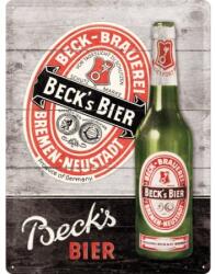 Nostalgic Art Germany Placă metalică 30 x 40 - Becks Green Bottle - Sticla Verde (1751)