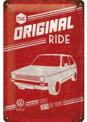 Nostalgic Art Germany Placă metalică 20 x 30 - Volkswagen Golf - The Original - Golful Autentic (1406)