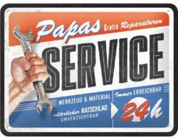 Nostalgic Art Germany Placă metalică 15 x 20 - Papa's Service - Service-ul lui tata (2370)