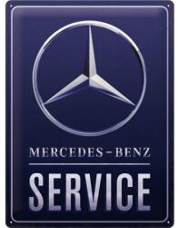 Nostalgic Art Germany Placă 30 x 40 - Mercedes Benz Service - Albastru (2153)