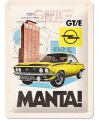 Nostalgic Art Germany Placă metalică 15 x 20cm - Opel - Manta Gt/E Collaj (2194)