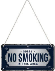 Nostalgic Art Germany Placă metalică cu Șnur 10 x 20 - Sorry No Smoking (2014)