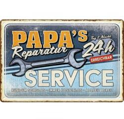 Nostalgic Art Germany Placă Decor metalică 20 x 30 - Papa's Service (2694)