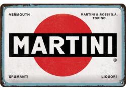 Nostalgic Art Germany Placă metalică 20 x 30 - Martini - Logo White - Sigla pe Fundal Alb (2209)