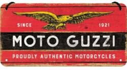 Nostalgic Art Germany Placă metalică cu Șnur 10 x 20 - Moto Guzzi Logo (1589)