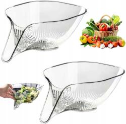  Miska szűrő gyümölcsökhöz, zöldségekhez, salátákhoz, átlátszó (cedzak sitko)