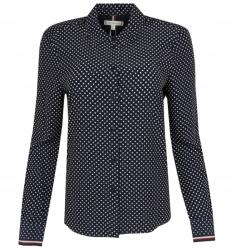 Tommy Hilfiger női ingblúz, sötétkék pöttyös, 36 (WW0WW39393 0F5)
