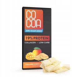 COCOA Mangófehér Protein Csokoládé Kollagénnel, Hozzáadott Cukor Nélkül 65 g Cocoa (5902565217082)