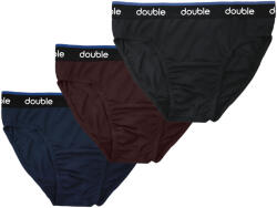 Double MBS-1 Slipuri pentru bărbați Negre 3Pachet MBS-01 (MBS-01)