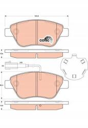 TRW Fékbetét kpl. elöl (tartozékokkal, féknyereg vezetőcsavarokkal)