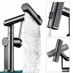  Konyhai Csaptelep Hosszú, Mozgatható Kifolyócsővel, Ablak Elé Szerelhető, Szürke (1130003)