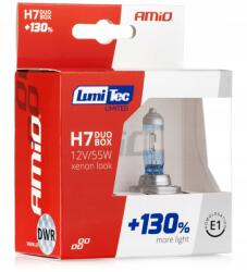 AMiO Halogén Duo bliszter (2 db) H7 12V 55W szett LumiTec Limited +130%