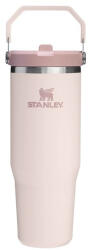 STANLEY Iceflow Flip Straw Pahar Termos Oțel inoxidabil Fără BPA 890ml cuarț roz cu Pai și Mâner 10-12043-070 (10-12043-070)