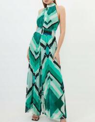 Karen Millen Overál Zöld Fodros Hosszú Mintás Koktél Öv Karen Millen 42