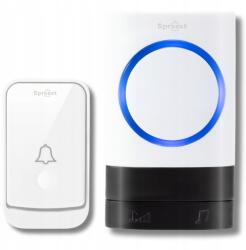 Spreest Vezeték Nélküli Kapucsengő Elemes Kapuhoz Vízálló Külső (Dzwonek bezprzewodowy Q189-WW 1T1R Biały)