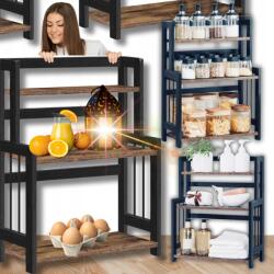  Polc Konyhai Állvány Szervező Pult Fűszertartó Bambusz Állvány! (REAGŁ PÓŁKA NA PRZYPRAWY ORGANIZER STOJAK)