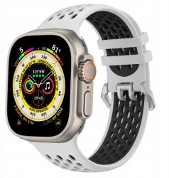  Cubenest Sport Szíj Apple Watch-hoz, fehér-fekete (B01R3L01)