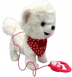 For Fun Interaktív fehér kutyus pórázon játék sétál ugató kutya